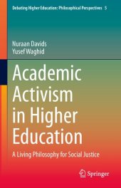 book Academic Activism in Higher Education: A Living Philosophy for Social Justice