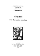 book Ascyltus: note di onomastica petroniana