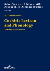 book Cushitic Lexicon and Phonology