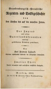 book Brandenburgisch-preußische Regenten- und Volksgeschichte von den ältesten bis auf die neuesten Zeiten