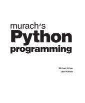 book Murach's Python Programming