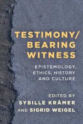 book Testimony/Bearing Witness: Epistemology, Ethics, History and Culture