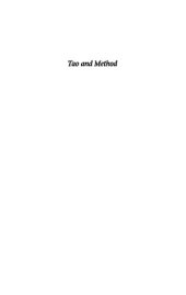 book Tao And Method: A Reasoned Approach To The Tao Te Ching