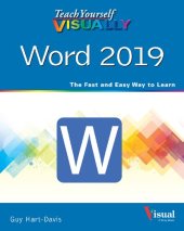 book Teach Yourself VISUALLY Word 2019