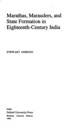 book Marathas, Marauders, and State Formation in Eighteenth-Century India