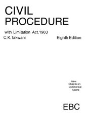 book CIVIL PROCEDURE with Limitation Act,1963