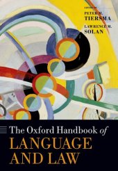 book The Oxford Handbook of Language and Law