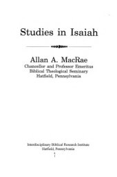 book Studies in Isaiah