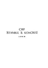 book CHP İstanbul il kongresi 12-13 Ekim 1968 ﻿