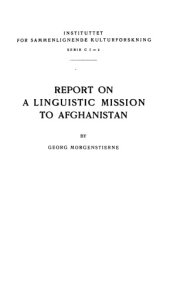 book Report on a Linguistic Mission to Afghanistan