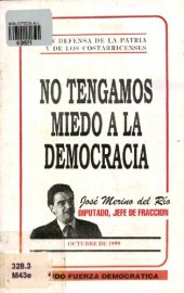 book No tengamos miedo a la democracia