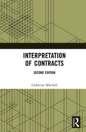 book Interpretation of Contracts