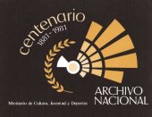 book Archivo Nacional: centenario 1881-1981