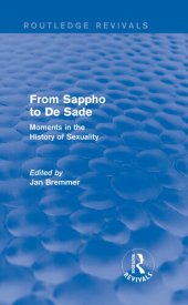 book From Sappho to De Sade: Moments in the History of Sexuality