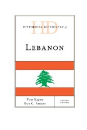 book Historical Dictionary of Lebanon