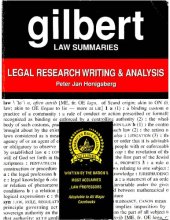 book Gilbert Law Summaries on Legal Research, Writing and Analysis, 7th Edition