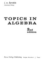 book Topics In Algebra, 2nd Edition