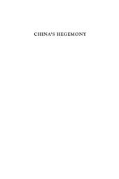 book China's Hegemony: Four Hundred Years of East Asian Domination