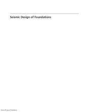 book Seismic Design of Foundations: Concepts and applications