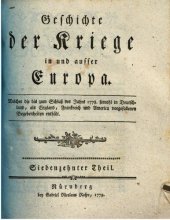 book Geschichte der Kriege in und ausser Europa