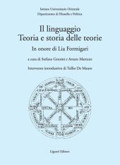 book Il linguaggio. Teorie e storia delle teorie. In onore di Lia Formigari