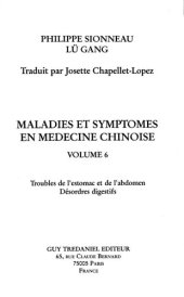 book Maladie et symptomes en medecine chinoise - Tome 6 (06) (French Edition)