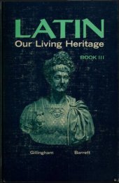 book Latin Our Living Heritage (3 of 3)