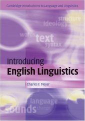 book Introducing English Linguistics (Cambridge Introductions to Language and Linguistics)