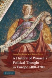 book A History of Women's Political Thought in Europe, 1400-1700