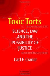 book Toxic Torts: Science, Law and the Possibility of Justice