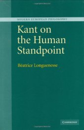 book Kant on the Human Standpoint (Modern European Philosophy)