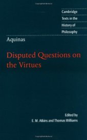 book Thomas Aquinas: Disputed Questions on the Virtues