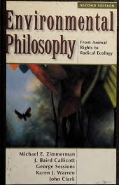 book Environmental philosophy: from animal rights to radical ecology