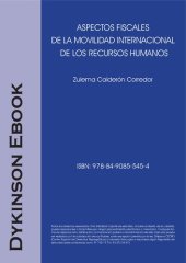 book Aspectos fiscales de la movilidad internacional de los recursos humanos