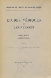 book Études védiques et pāṇinéennes