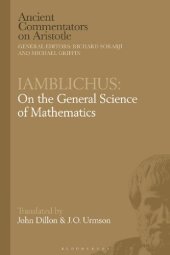 book Iamblichus: On the General Science of Mathematics