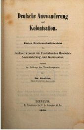 book Wie und Wohin? Die Auswanderung und die Kolonisation im Interesse Deutschlands und der Auswanderer