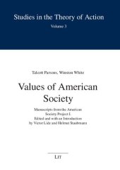 book Values of American Society: Manuscripts from the American Society Project I