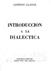 book Introducción a la dialéctica