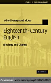 book Eighteenth-Century English: Ideology and Change