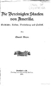 book Die Vereinigten Staaten von Nordamerika. Geschichte, Kultur, Verfassung und Politik