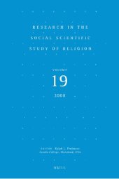 book Research in the Social Scientific Study of Religion, Volume 19