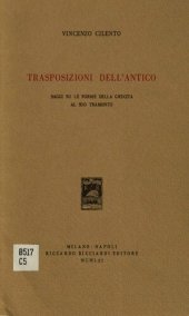 book Trasposizioni dell'antico. Saggi su le forme della grecità al suo tramonto