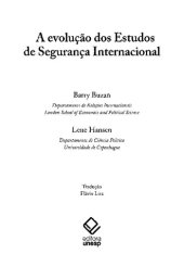 book A evolução dos Estudos de Segurança Internacional
