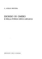 book Dioniso in Omero e nella poesia greca arcaica