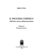 book Il processo omerico: dall'histōr omerico all'historíē erodotea