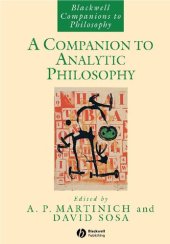 book A Companion to Analytic Philosophy