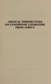 book Critical Perspectives on Lusophone Literature from Africa