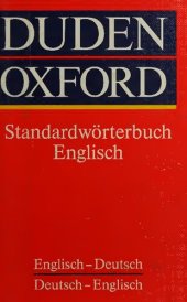 book Duden Oxford Standardwörterbuch Englisch : Englisch-Deutsch, Deutsch-Englisch