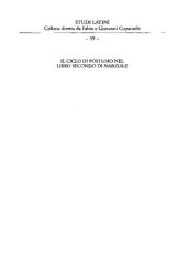 book Il ciclo di Postumo nel libro secondo di Marziale